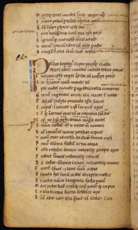 Initiale P, gespalten
