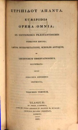 Opera omnia. 3. Hippolytus, Alcestis