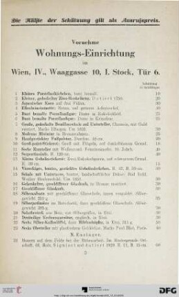 Auktionate (Nr. 1-124)