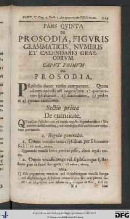 Pars Quinta De Prosodia, Figuris Grammaticis, Numeris Et Calendario Graecorum.