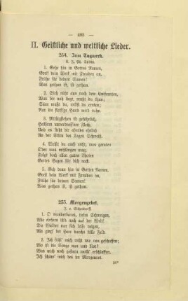 II. Geistliche und weltliche Lieder