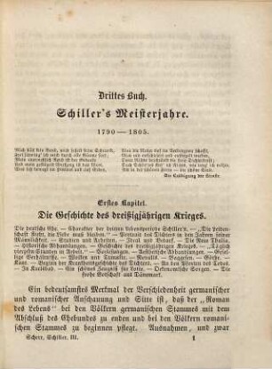 Schiller und seine Zeit : in drei Büchern, 3. Schiller's Meisterjahre 1790 - 1805