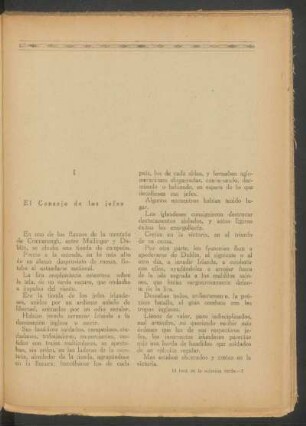 I - El Consejo de los jefes