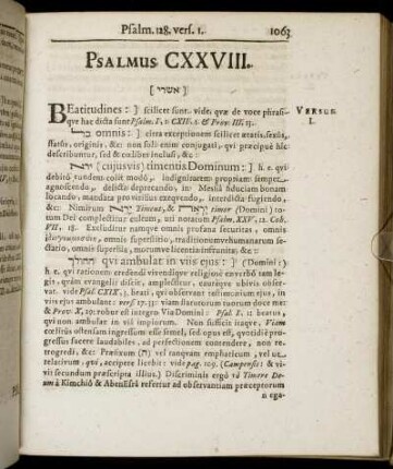 Psalmus CXXVIII.