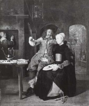 Selbstbildnis des Künstlers mit seiner Frau Isabella de Wolff im Wirtshaus