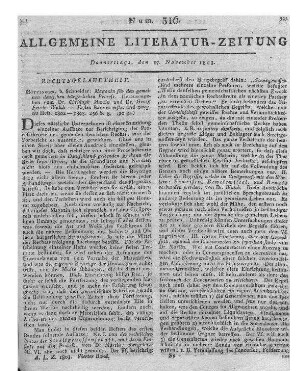 Gülich, P. J. v.: Historisch-juridische Abhandlung über die Meyerdinge des nördlichen Deutschlands, insbesondere des Hochstifts Hildesheim. Gießen: Heyer 1802