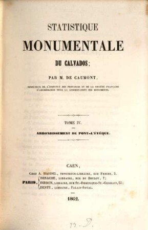 Statistique monumentale du Calvados, 4