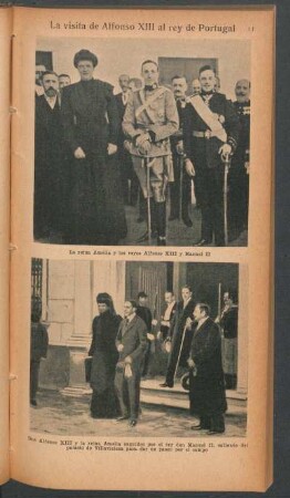 La visita de Alfonso XIII al rey de Portugal - [Ilustración]