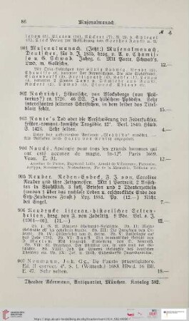 Musenalmanach (Nr. 901 - 907)