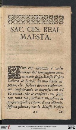Sac. Ces. Real Maesta