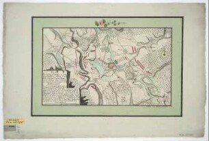 Plan der Belagerung von Kosel, 1:40 000, Kupferstich, 1760