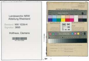 Entnazifizierung Clemens Holthaus , geb. 19.06.1913 ()