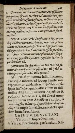 Caput V. De Syntaxi Verborum Impersonalium