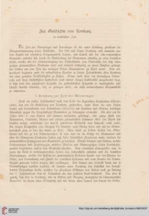 Zur Geschichte von Konstanz in fränkischer Zeit, [1]