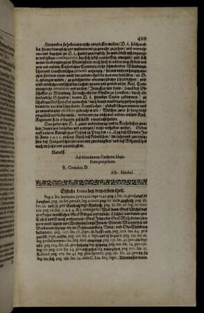 Etzliche Errata [...]