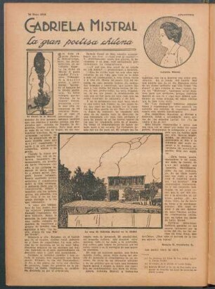 Gabriela Mistral : La gran poetisa chilena