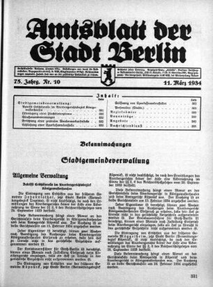 1934,10: Nr. 10, 11. März 1934