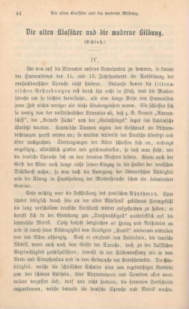 44-57 Die alten Klassiker und die moderne Bildung : Schluß