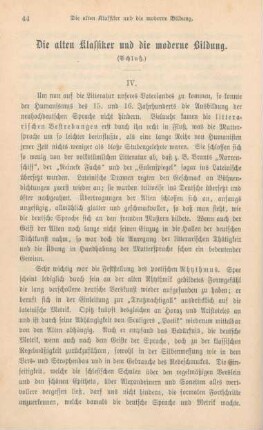 44-57 Die alten Klassiker und die moderne Bildung : Schluß