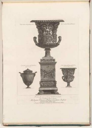 Antike Vasen, aus der Folge "Vasi, Candelabri, Cippi, Sarcofagi"