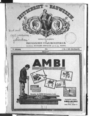 74.1924: Zeitschrift für Bauwesen