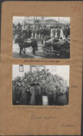Eine ruß. Militärkapelle nach einem Konzert in Braila