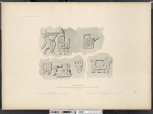 Xochicalco. Signos cronograficos del lado sur de la escalera.