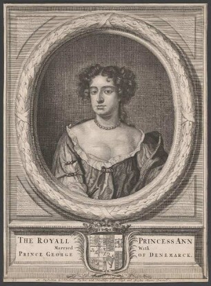 Porträt Anne Stuart, Prinzessin, später Königin von England (1665-1714)