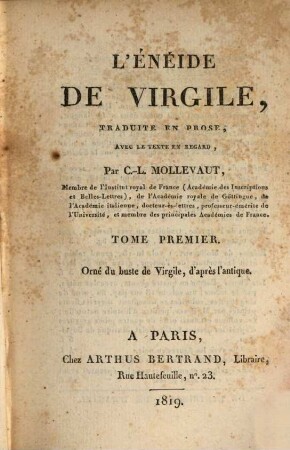 L' Enéide de Virgile, 1