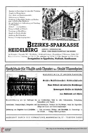 Werbung, Theaterplan, Ehrenbürger