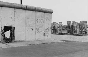 Ehemalige Staatsgrenze zu Westberlin/Berliner Mauer am Bethaniendamm (Engelbecken)