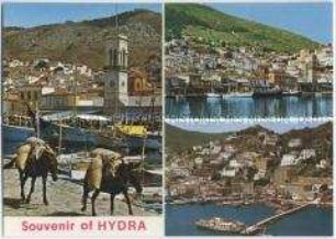 Ansichten der griechischen Insel Hydra
