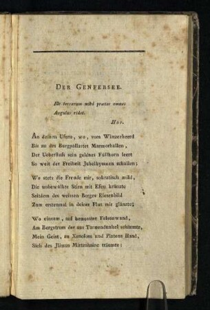 Der Genfersee [- Erinnerung: 1793; Siehe Verzeichnis-Inhalt]