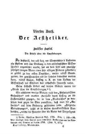 Zwölftes Kapitel. Die Briefe über die Empfindungen