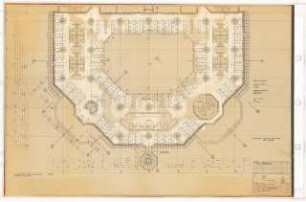 Zentralbibliothek der Landbauwissenschaft, Bonn Neubau: 2.OG, Einrichtung Bauteil I, 1:50