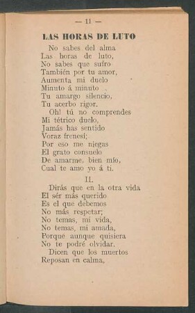 Las horas de luto