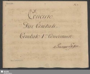 Cembalo I. Concertante.
