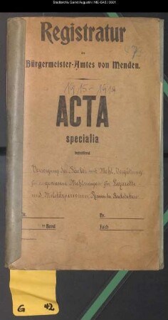 Versorgung der Bäcker mit Mehl, Mehl für Lazarette, Revision der Backstuben
