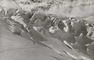 Österreich. Ötztaler Alpen. Großer Gurgler Ferner. Eisbruch