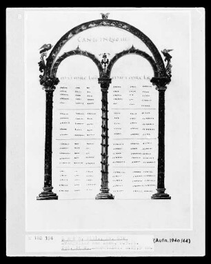 Evangiles / IV Evangelia / Evangiles d'Hildegarde — Can. II in quo III, Folio fol. 14 r