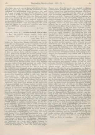 181-182 [Rezension] Thiersch, Heinrich W. J., Christian Heinrich Zeller’s Leben. 2 Bde