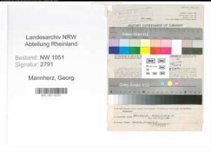 Entnazifizierung Georg Mannherz , geb. 22.01.1902 (Landwirt)