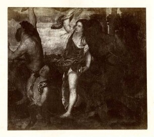 unbekannt (nach Tizian), Ariadne im Zug des Bacchus (Florenz Pitti 157)