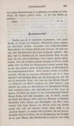 397-400 Deuterokanonisch?