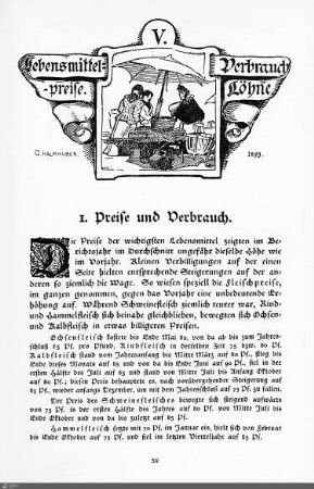 Lebensmittelpreise. Verbrauch. Löhne.