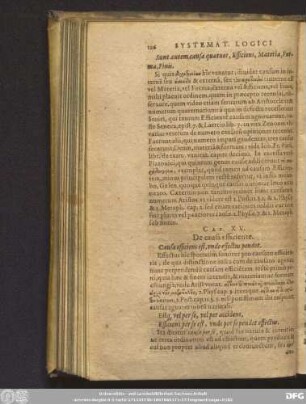 Cap. XV. De causa efficiente.