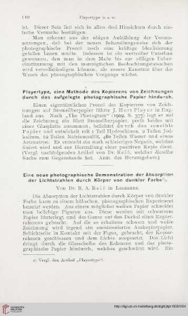 17: Playertype, eine Methode des Kopierens von Zeichnungen durch das aufgelegte photographische Papier hindurch