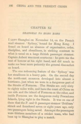 Chapter XI. Shanghai to Hong Kong