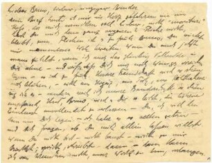 Adolf Behne an Bruno Taut
