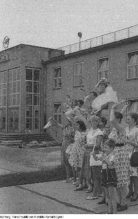 Dresden. Lufthansa Flugverkehr, 1957